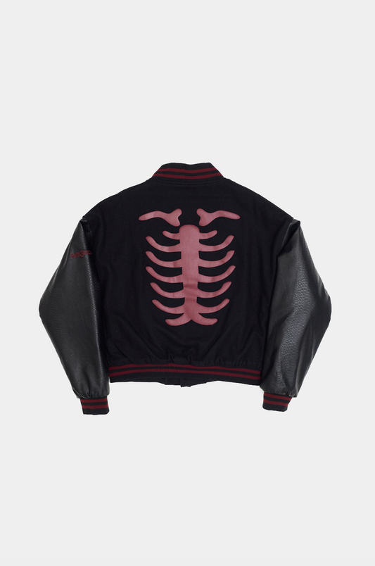M2C Python Bone Varsity Jacket