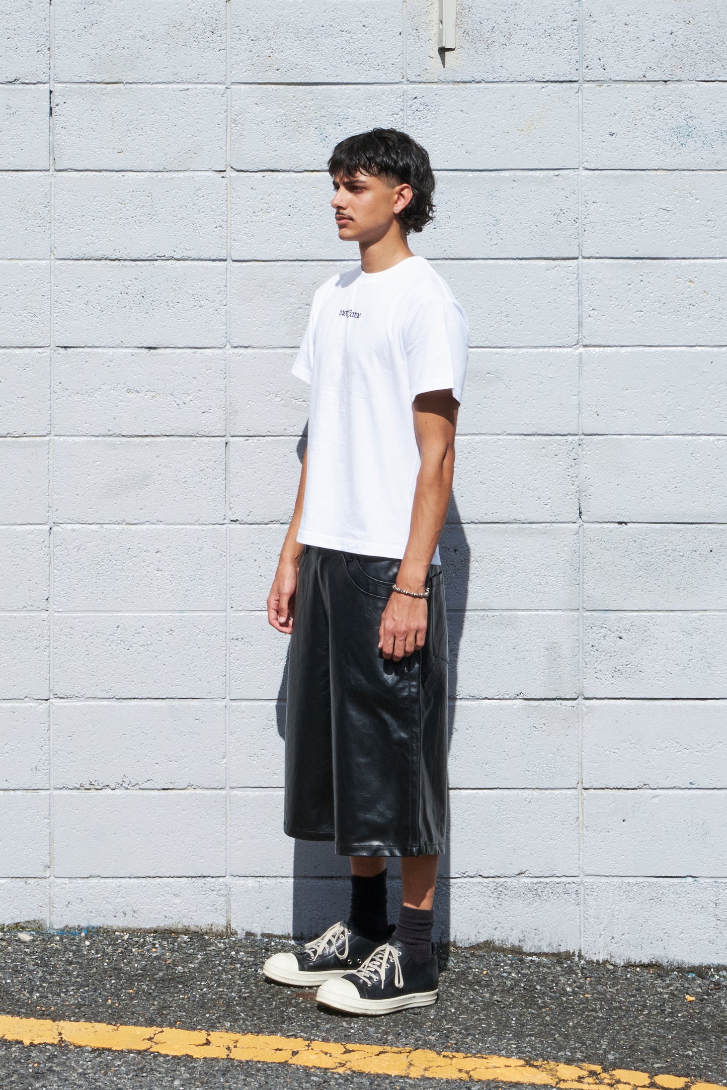 Double Pocket Faux Leather Shorts
