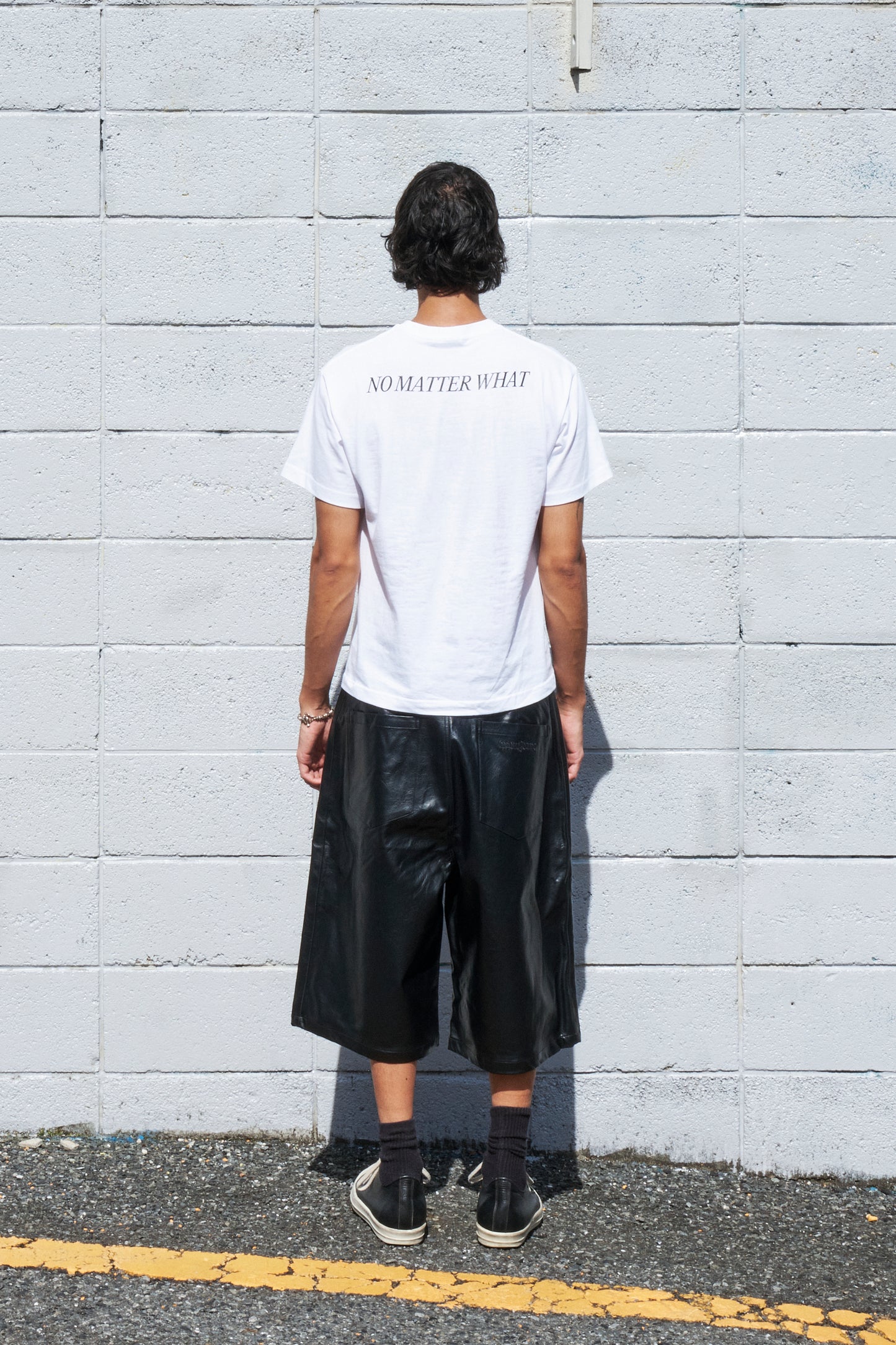 Double Pocket Faux Leather Shorts