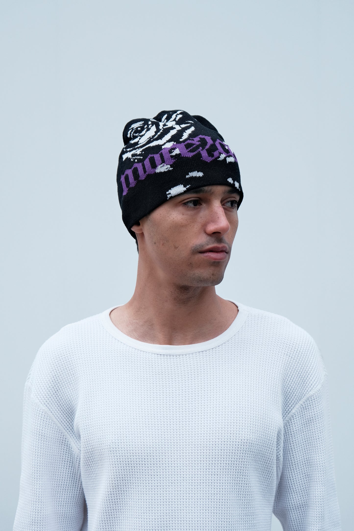 M2C Dark Logo Skull Cap Beanie