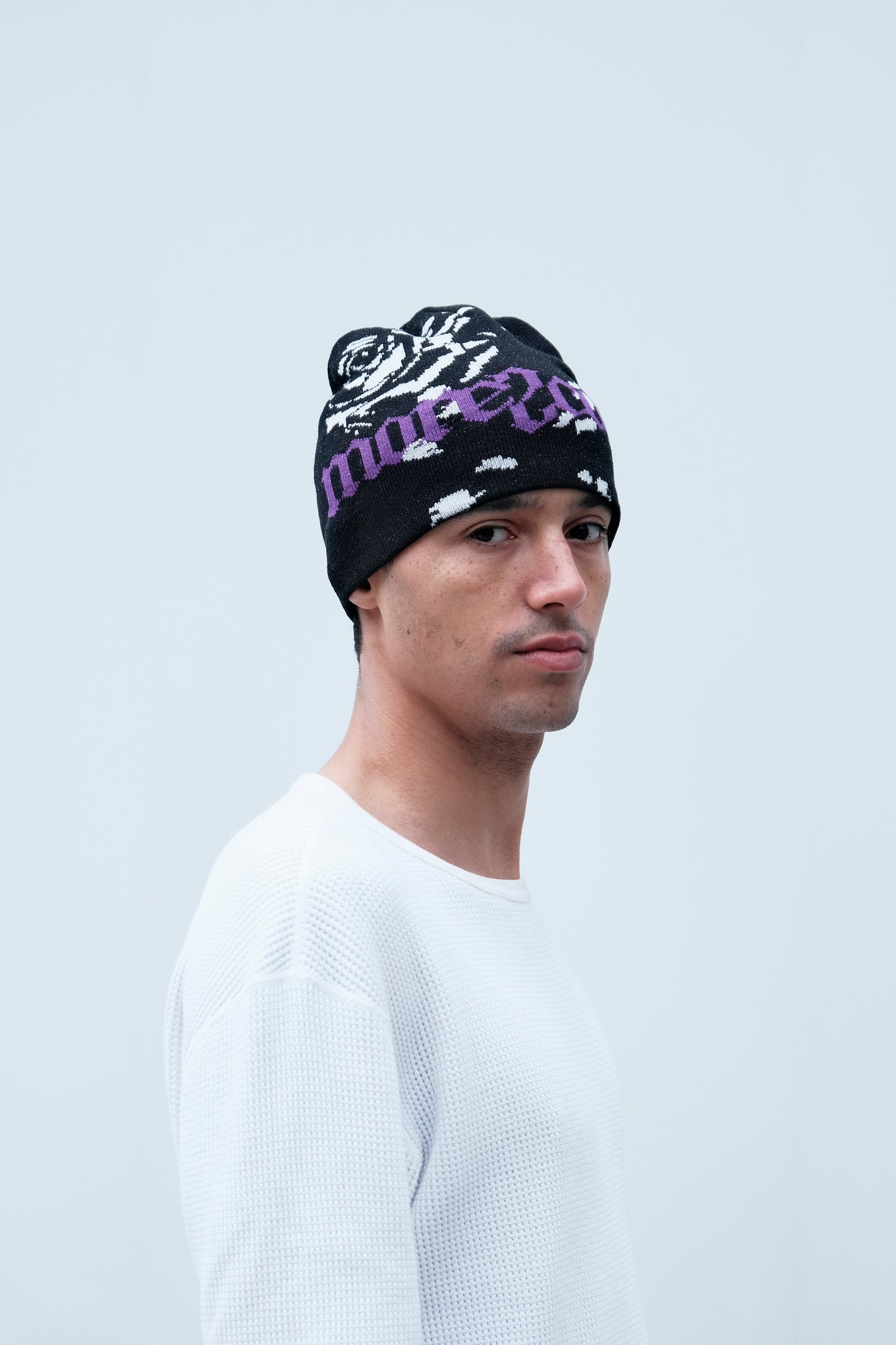 M2C Dark Logo Skull Cap Beanie