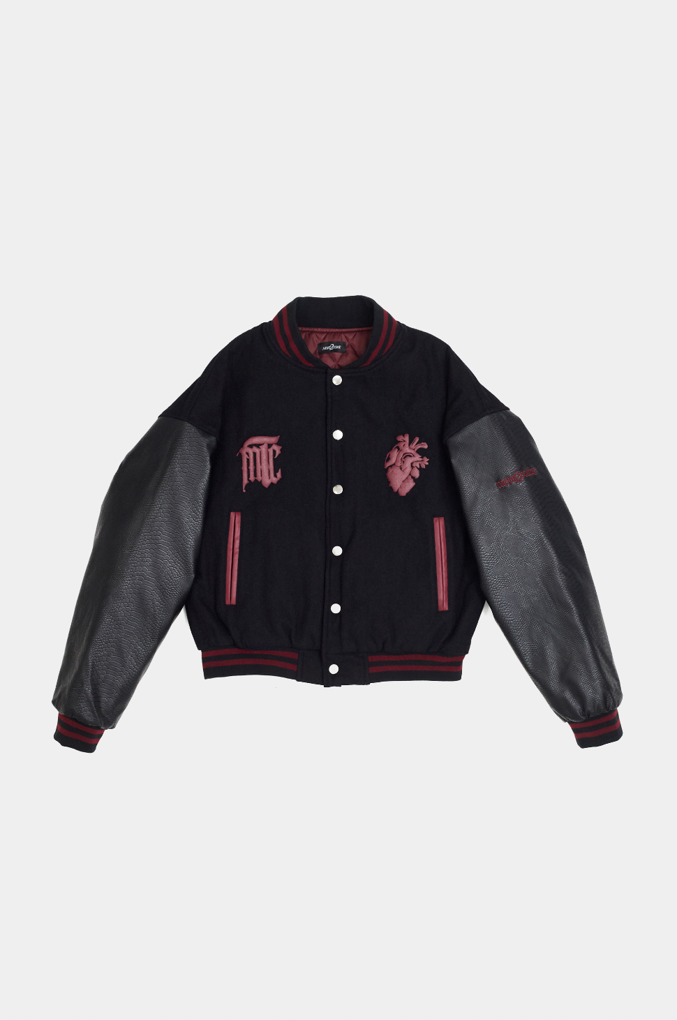 M2C Python Bone Varsity Jacket