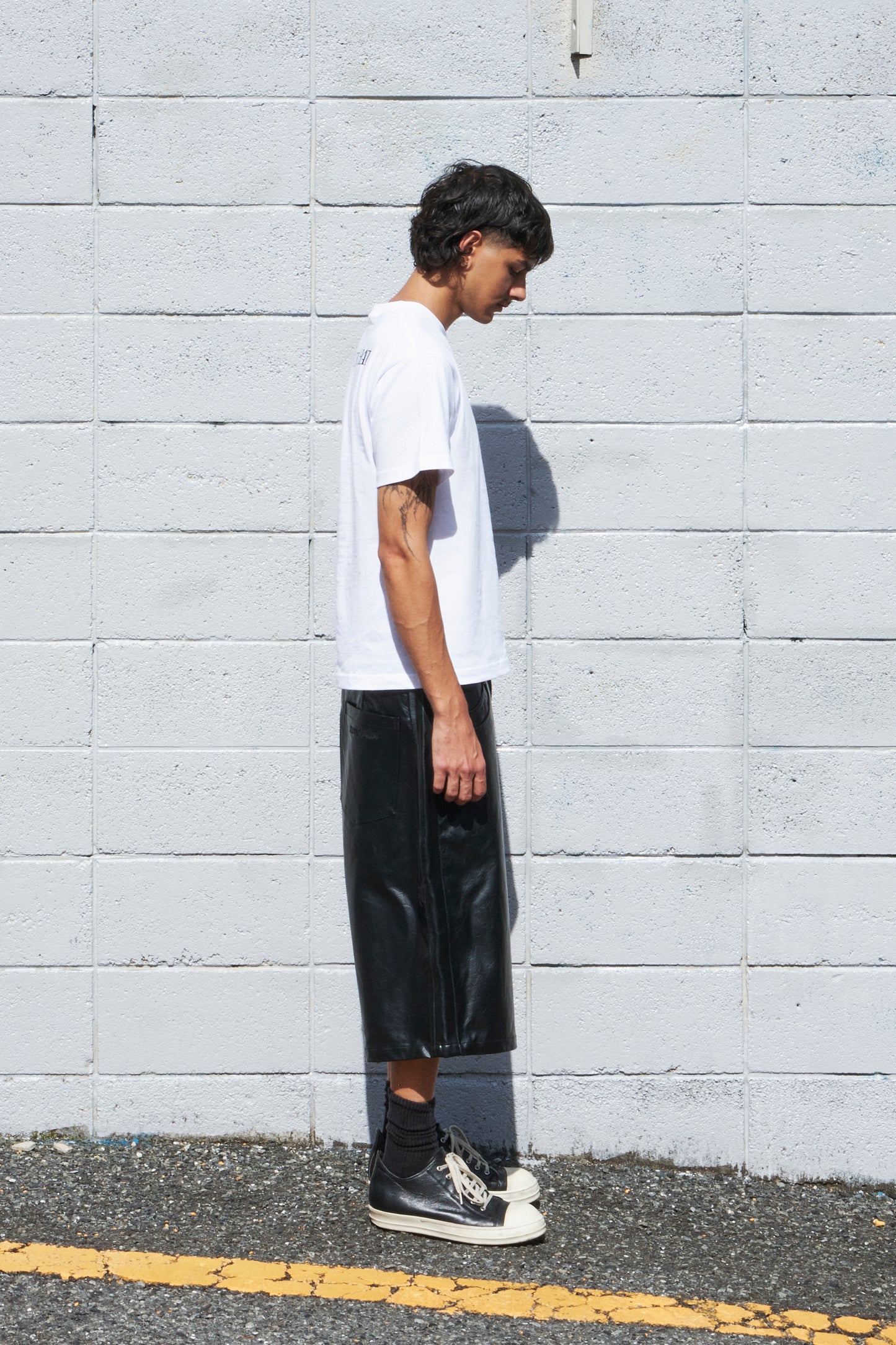 Double Pocket Faux Leather Shorts