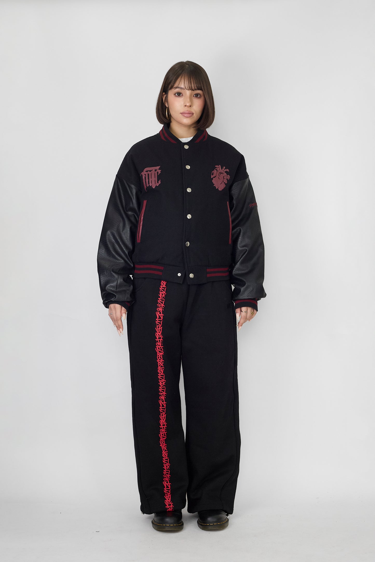 M2C Python Bone Varsity Jacket