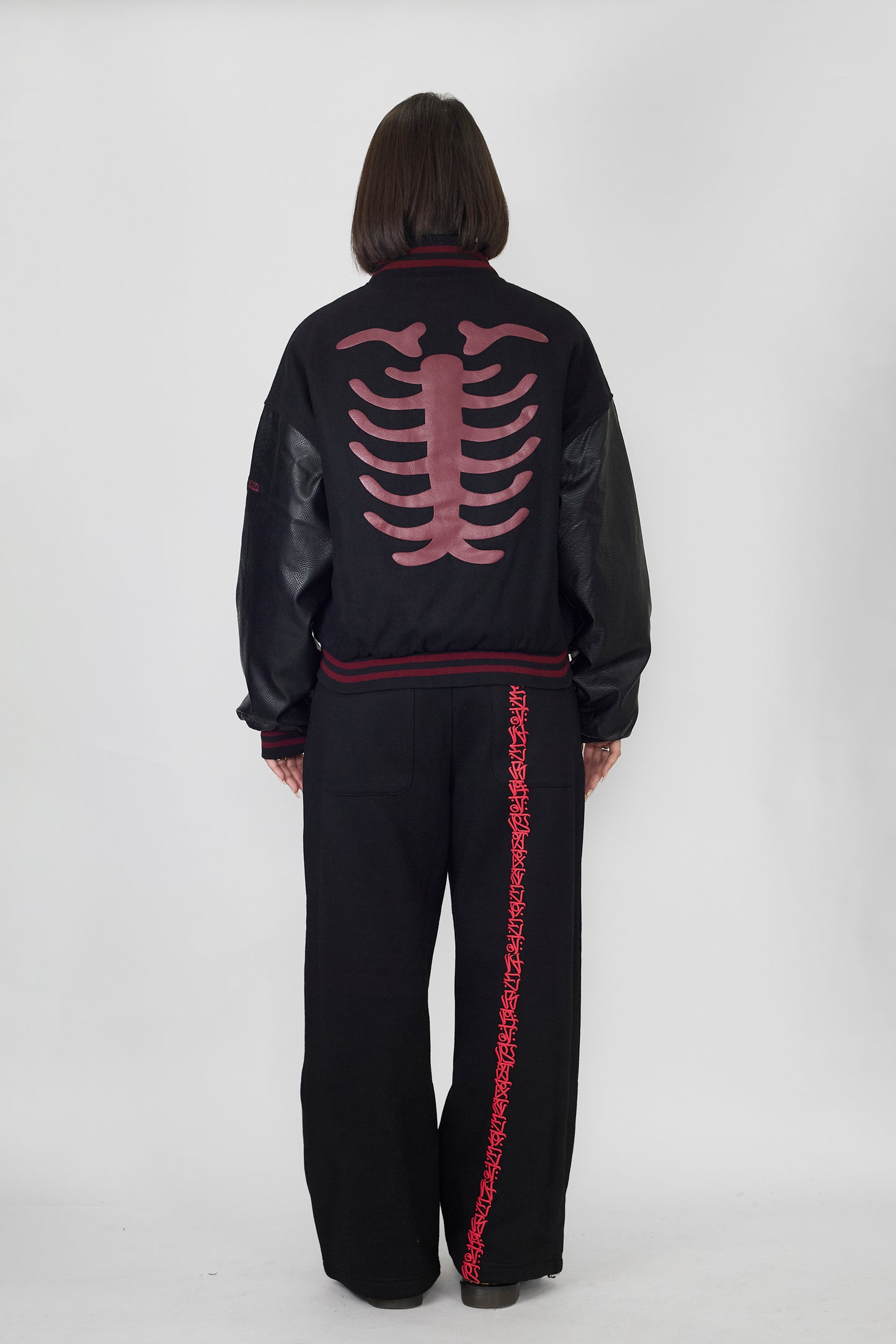 M2C Python Bone Varsity Jacket